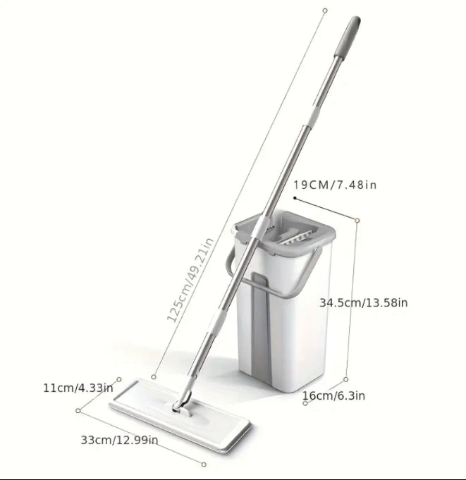 Smartmop | Mocio Piatto in Microfibra con Autostrizzatore